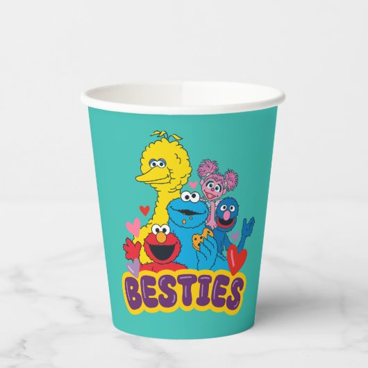 Sesamstraat Valentijn Besties Papieren Bekers (Links)
