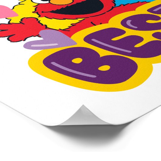 Sesamstraat Valentijn Besties Poster (Hoek)