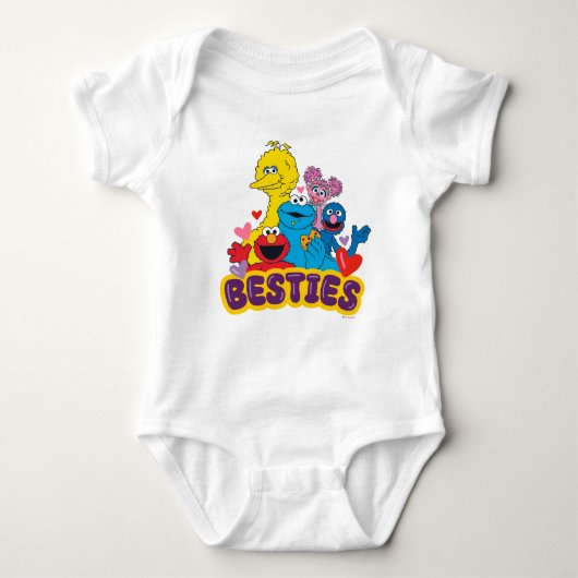 Sesamstraat Valentijn Besties Romper (Voorkant)