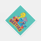 Sesamstraat Valentijn Besties Servet (Hoek)