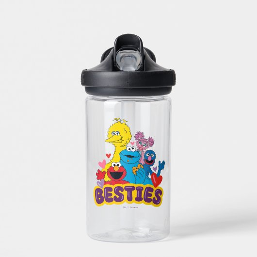 Sesamstraat Valentijn Besties Waterfles (Voorkant)