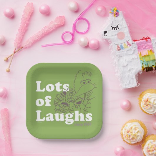 Sesamstraat | Veel lachen sinds 1969 Papieren Bordje (Feest)