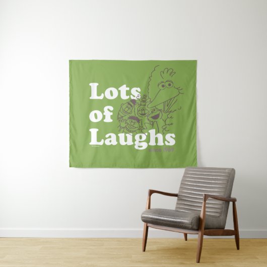 Sesamstraat | Veel lachen sinds 1969 Wandkleed (In Situ (horizontaal))