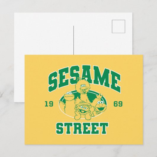 Sesamstraat | Vintage 1969 Briefkaart (Voorkant / Achterkant)