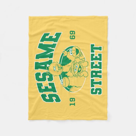 Sesamstraat | Vintage 1969 Fleece Deken (Voorkant)