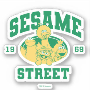Sesamstraat   Vintage 1969 Sticker