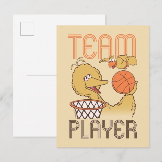 Sesamstraat | Vogelteam speler Briefkaart (Voorkant / Achterkant)