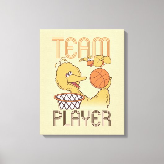 Sesamstraat | Vogelteam speler Canvas Afdruk (Voorkant)
