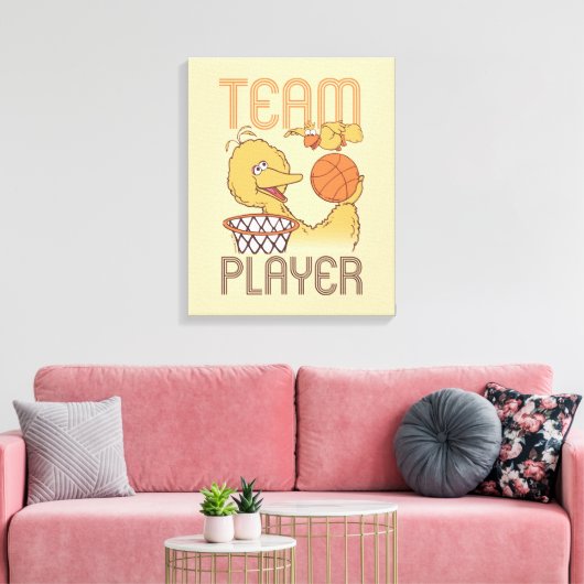Sesamstraat | Vogelteam speler Canvas Afdruk (Insitu (Woonkamer))