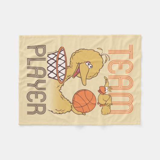 Sesamstraat | Vogelteam speler Fleece Deken (Voorkant (Horizontaal))