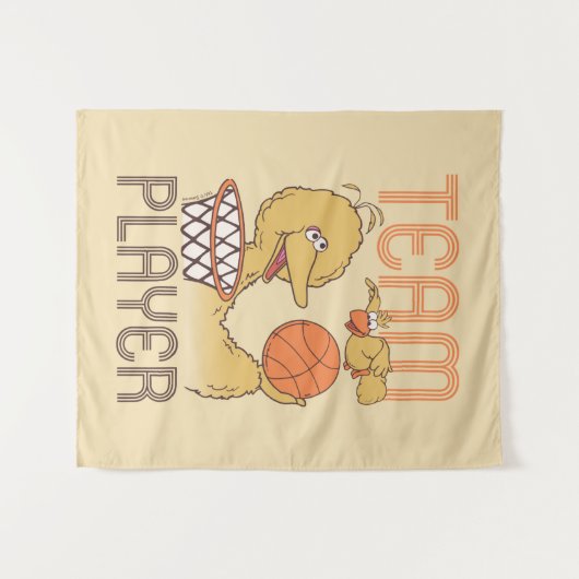 Sesamstraat | Vogelteam speler Wandkleed (Voorkant (horizontaal))