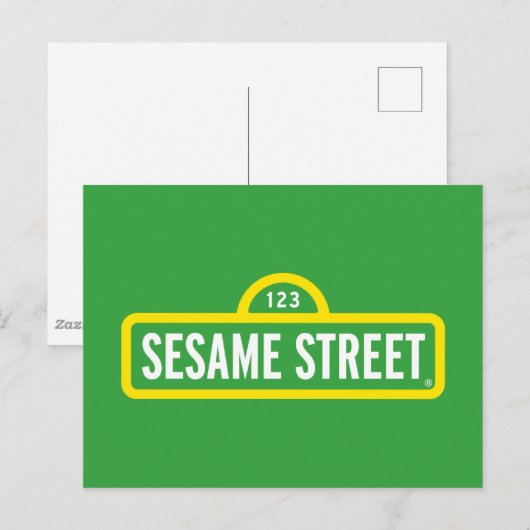 Sesamstraat | Volledige kleur Logo Briefkaart (Voorkant / Achterkant)