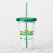 Sesamstraat | Volledige kleur Logo | Jouw namen to Acryl Drinkbeker (Voorkant)