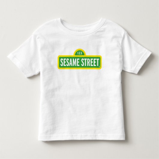 Sesamstraat | Volledige kleur Logo Kinder Shirts (Voorkant)