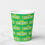 Sesamstraat | Volledige kleur Logo Papieren Bekers (Rechts)