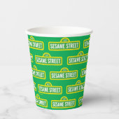 Sesamstraat | Volledige kleur Logo Papieren Bekers (Voorkant)