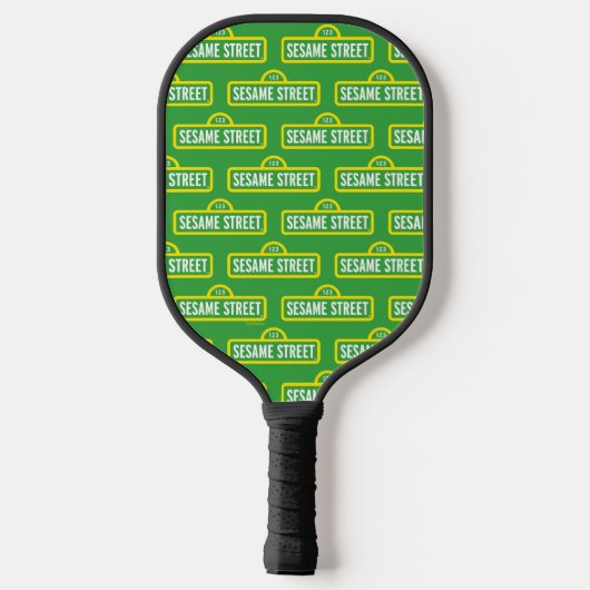 Sesamstraat | Volledige kleur Logo Pickleball Paddle (Achterkant)