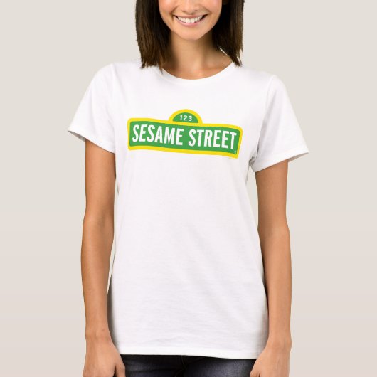 Sesamstraat | Volledige kleur Logo T-shirt (Voorkant)