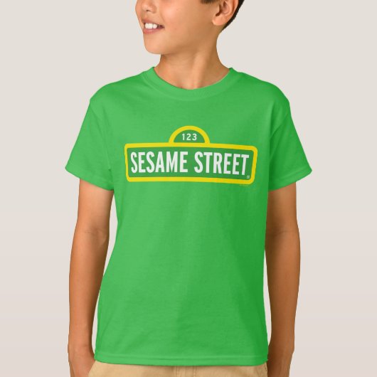 Sesamstraat | Volledige kleur Logo T-shirt (Voorkant)