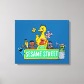 Sesamstraat | Volledige kleur met maten Canvas Afdruk (Voorkant)