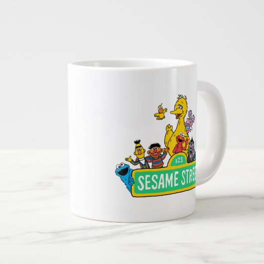 Sesamstraat | Volledige kleur met maten Grote Koffiekop (Voorkant rechts)