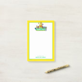 Sesamstraat | Volledige kleur met maten | Naam toe Post-it® Notes (Op bureau)