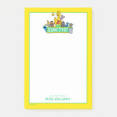 Sesamstraat | Volledige kleur met maten | Naam toe Post-it® Notes (Voorkant)