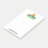 Sesamstraat | Volledige kleur met maten | Naam toe Post-it® Notes (Schuin)