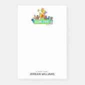 Sesamstraat | Volledige kleur met maten | Naam toe Post-it® Notes (Voorkant)