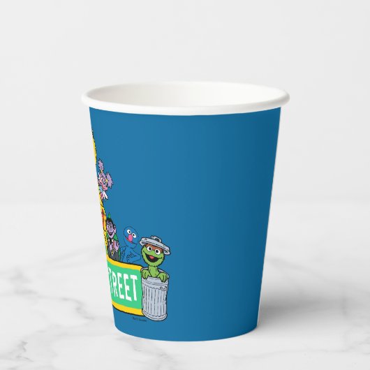 Sesamstraat | Volledige kleur met maten Papieren Bekers (Achterkant)