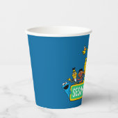 Sesamstraat | Volledige kleur met maten Papieren Bekers (Voorkant)