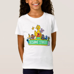 Sesamstraat   Volledige kleur met maten T-shirt