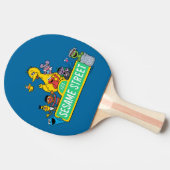 Sesamstraat | Volledige kleur met maten Tafeltennisbatje (Zijkant)