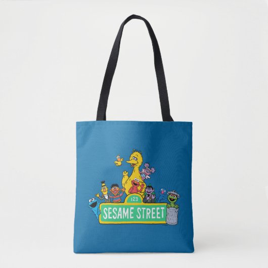 Sesamstraat | Volledige kleur met maten Tote Bag (Voorkant)