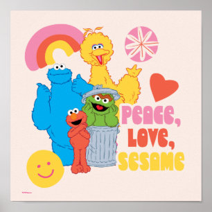 Sesamstraat   Vrede, liefde, Sesame Poster