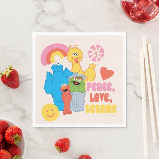 Sesamstraat | Vrede, liefde, Sesame Servet (Insitu)