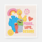 Sesamstraat | Vrede, liefde, Sesame Servet (Voorkant)