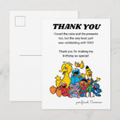 Sesamstraat Vrienden 1e verjaardag - Hartelijk dan Briefkaart (Voorkant / Achterkant)