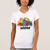 Sesamstraat Vrienden 1e verjaardag mama T-shirt (Voorkant)