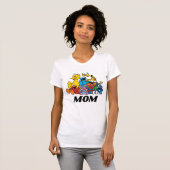 Sesamstraat Vrienden 1e verjaardag mama T-shirt (Voorkant volledig)