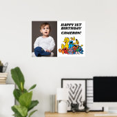 Sesamstraat Vrienden 1e verjaardag Poster (Thuiskantoor)