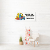 Sesamstraat Vrienden 1e verjaardag Spandoek (Insitu)