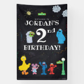 Sesamstraat Vrienden | 2e verjaardag Spandoek (Verticaal)