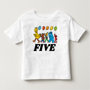 Sesamstraat Vrienden   5e verjaardag van de luchtb Kinder Shirts