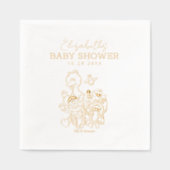 Sesamstraat Vrienden Baby shower Folie Servetten (Voorkant)