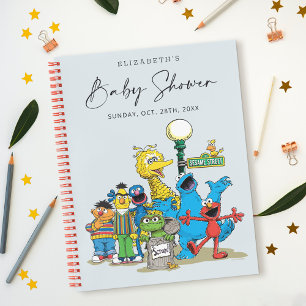 Sesamstraat Vrienden Baby shower Gast & Cadeaulijs Notitieboek