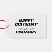 Sesamstraat Vrienden ballonnen Happy Birthday van Cadeaulabel (Achterkant Horizontaal)