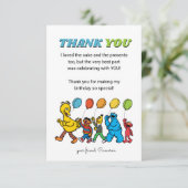 Sesamstraat Vrienden | Birthday-ballonnen - Hartel Kaart (Staand voorkant)