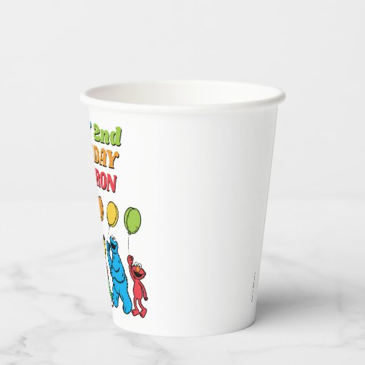 Sesamstraat Vrienden | Birthday-ballonnen Papieren Bekers (Achterkant)