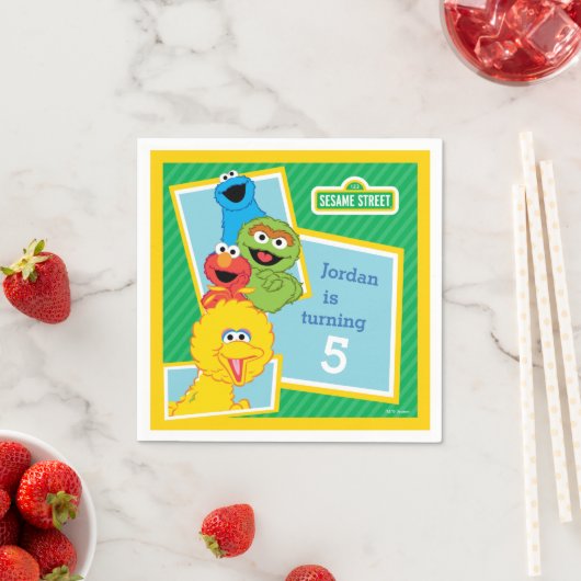 Sesamstraat Vrienden Birthday Servetten (Insitu)